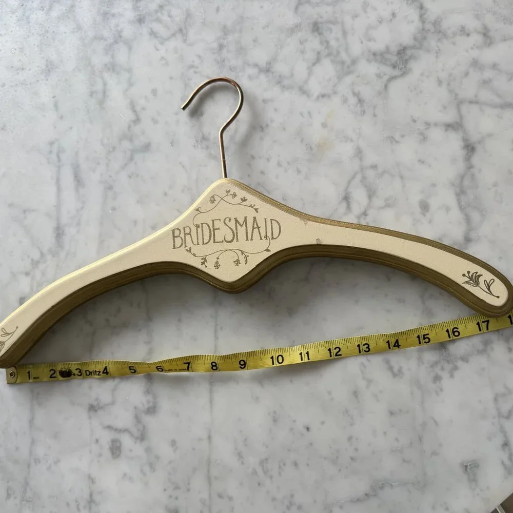 Bridesmaid Hanger for Wedding and Home in Golden and Brown